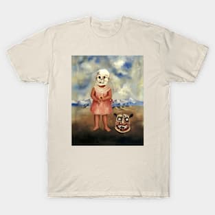 Girl with Death Mask by Frida Kahlo T-Shirt